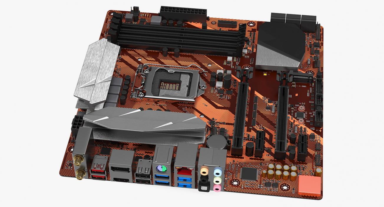 3D Gaming Motherboard model