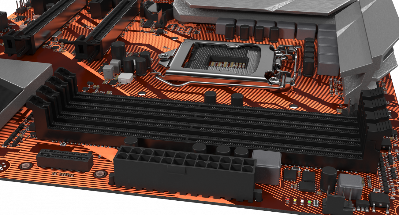 3D Gaming Motherboard model