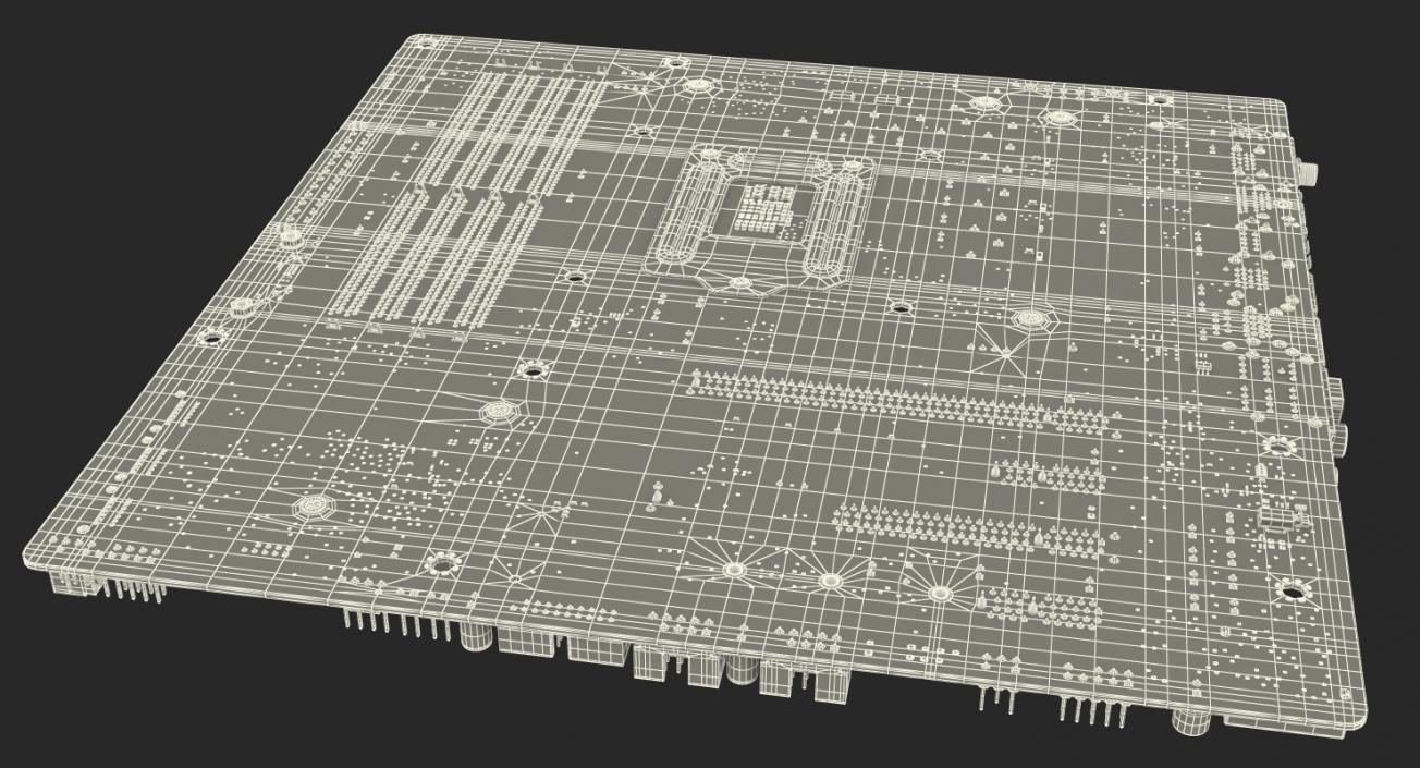 3D Gaming Motherboard model