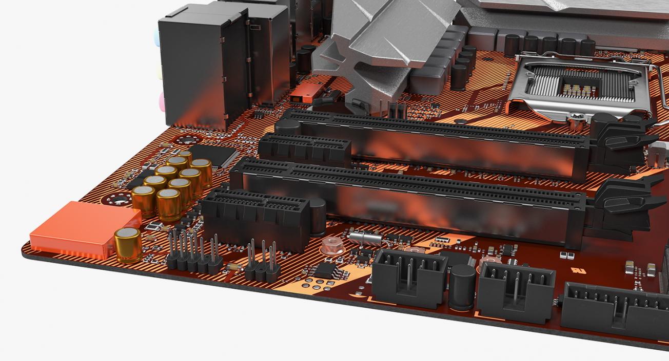 3D Gaming Motherboard model