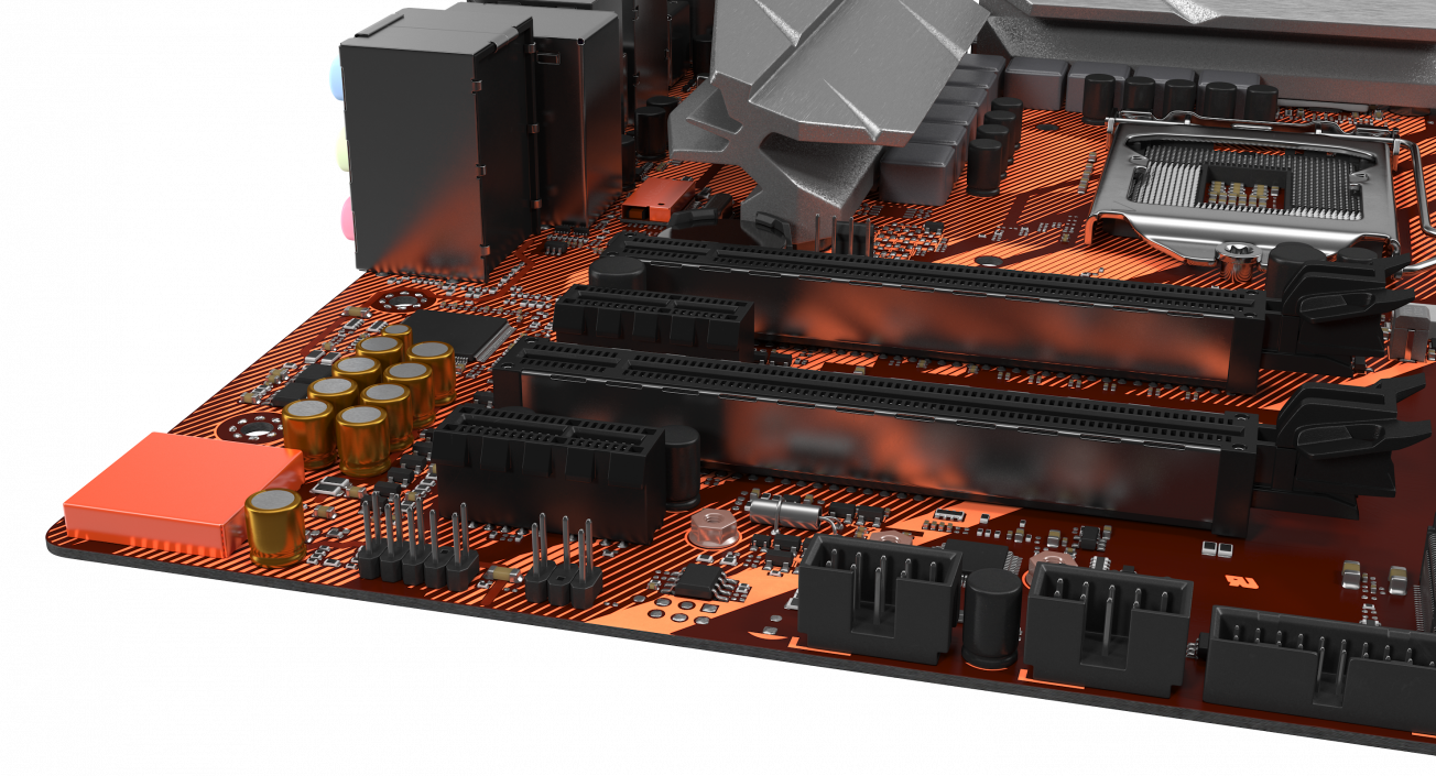 3D Gaming Motherboard model