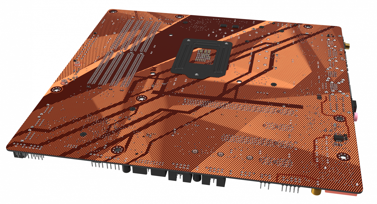 3D Gaming Motherboard model