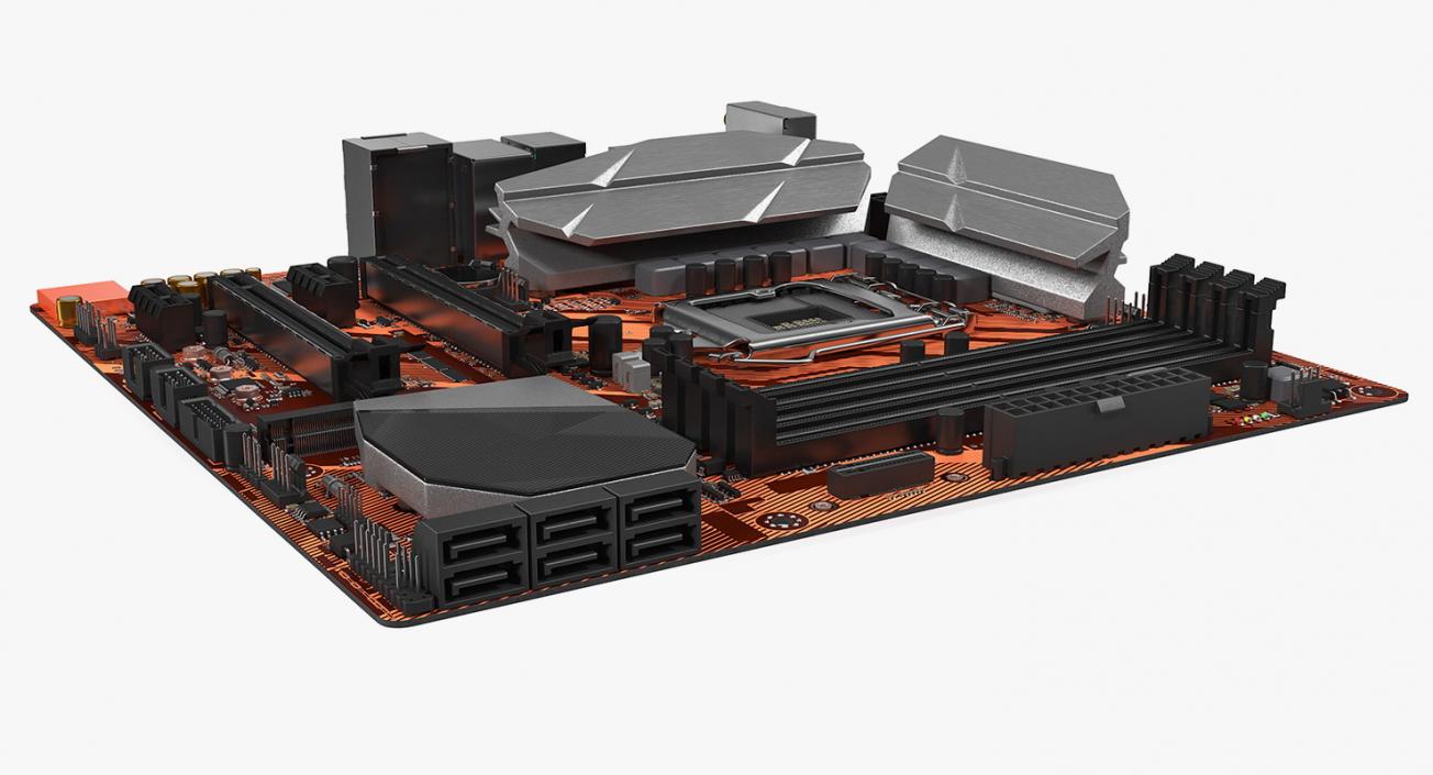 3D Gaming Motherboard model