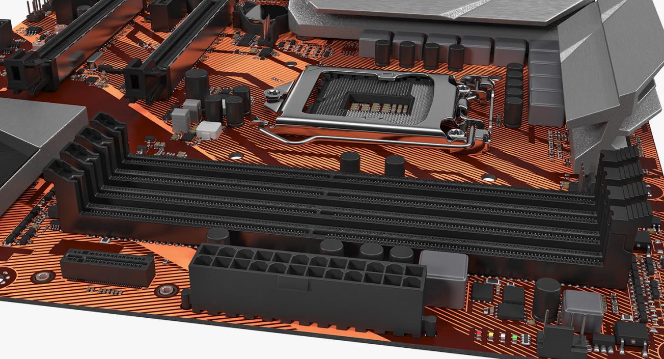 3D Gaming Motherboard model