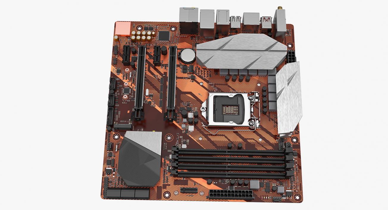 3D Gaming Motherboard model