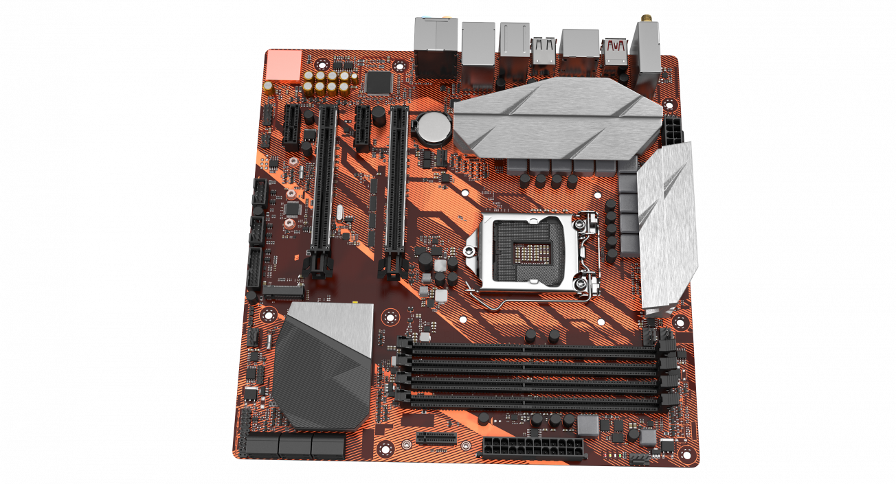 3D Gaming Motherboard model