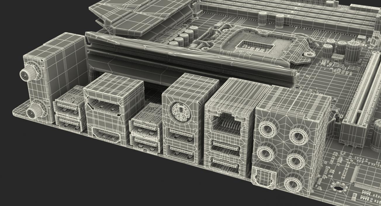 3D Gaming Motherboard model