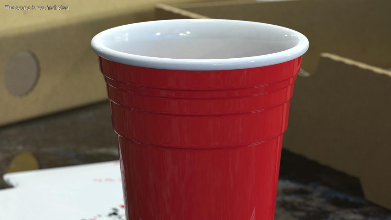 3D Plastic Cups Collection model