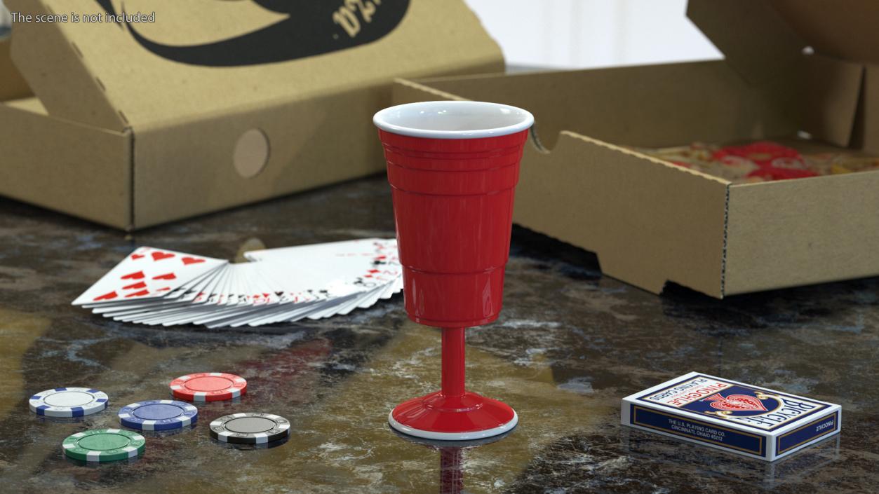 3D Plastic Cups Collection model