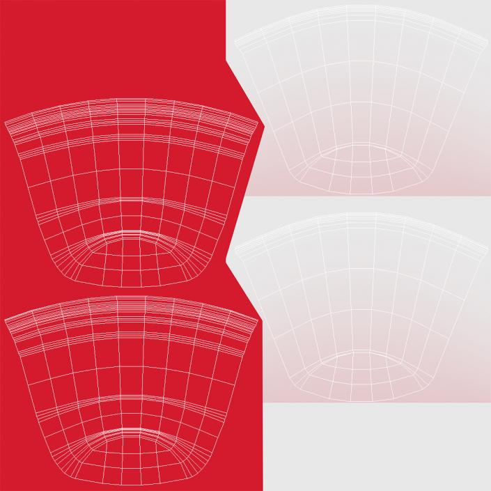 3D Plastic Cups Collection model