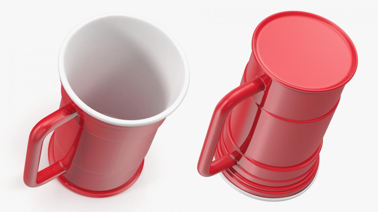 3D Plastic Cups Collection model