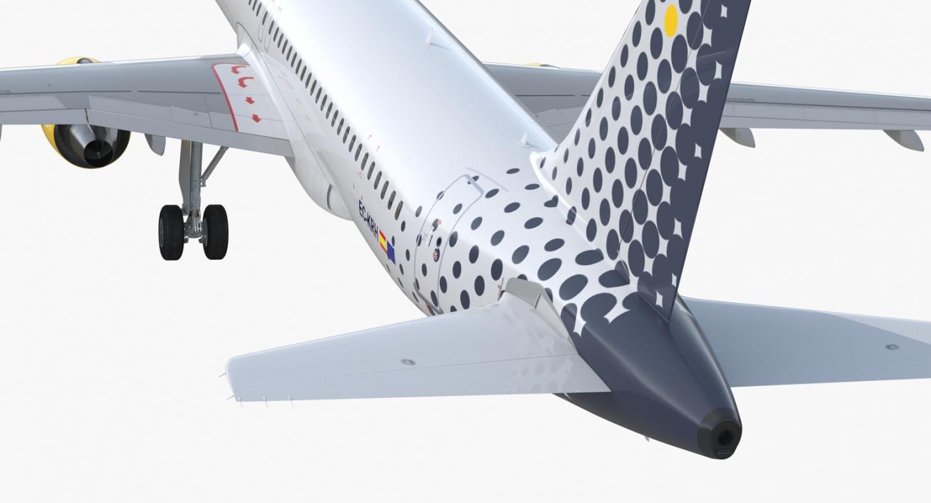 3D model Airbus A320 Vueling Airlines Rigged