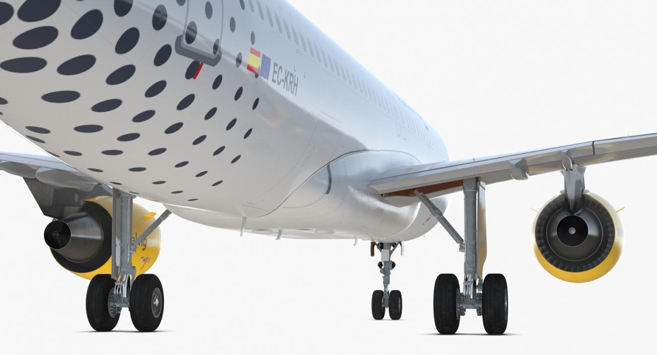 3D model Airbus A320 Vueling Airlines Rigged