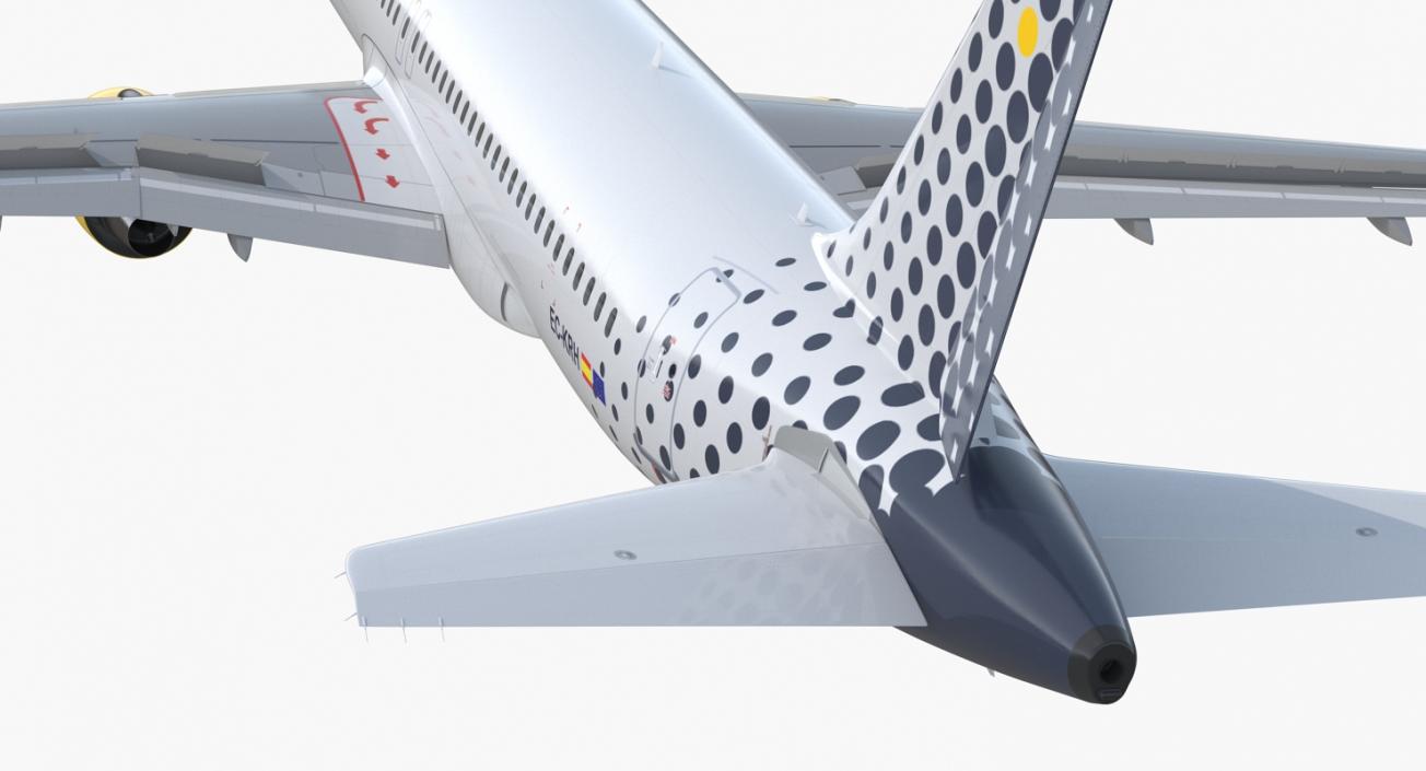 3D model Airbus A320 Vueling Airlines Rigged