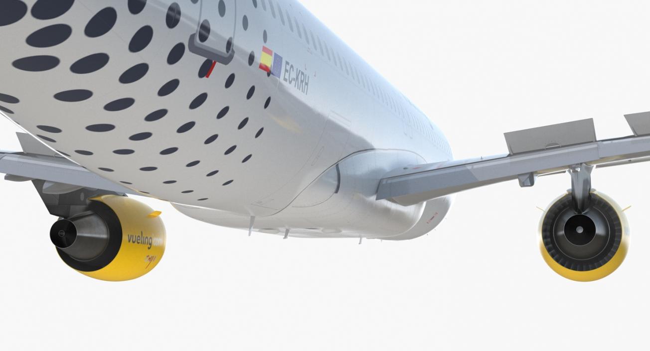 3D model Airbus A320 Vueling Airlines Rigged