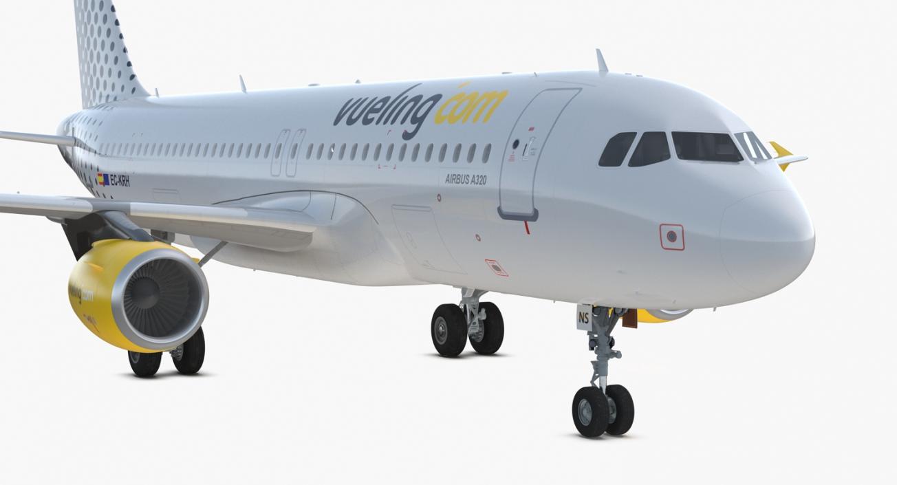 3D model Airbus A320 Vueling Airlines Rigged