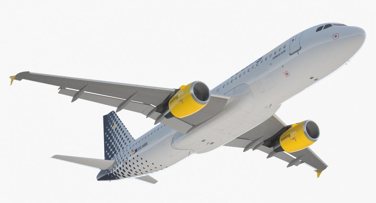 3D model Airbus A320 Vueling Airlines Rigged