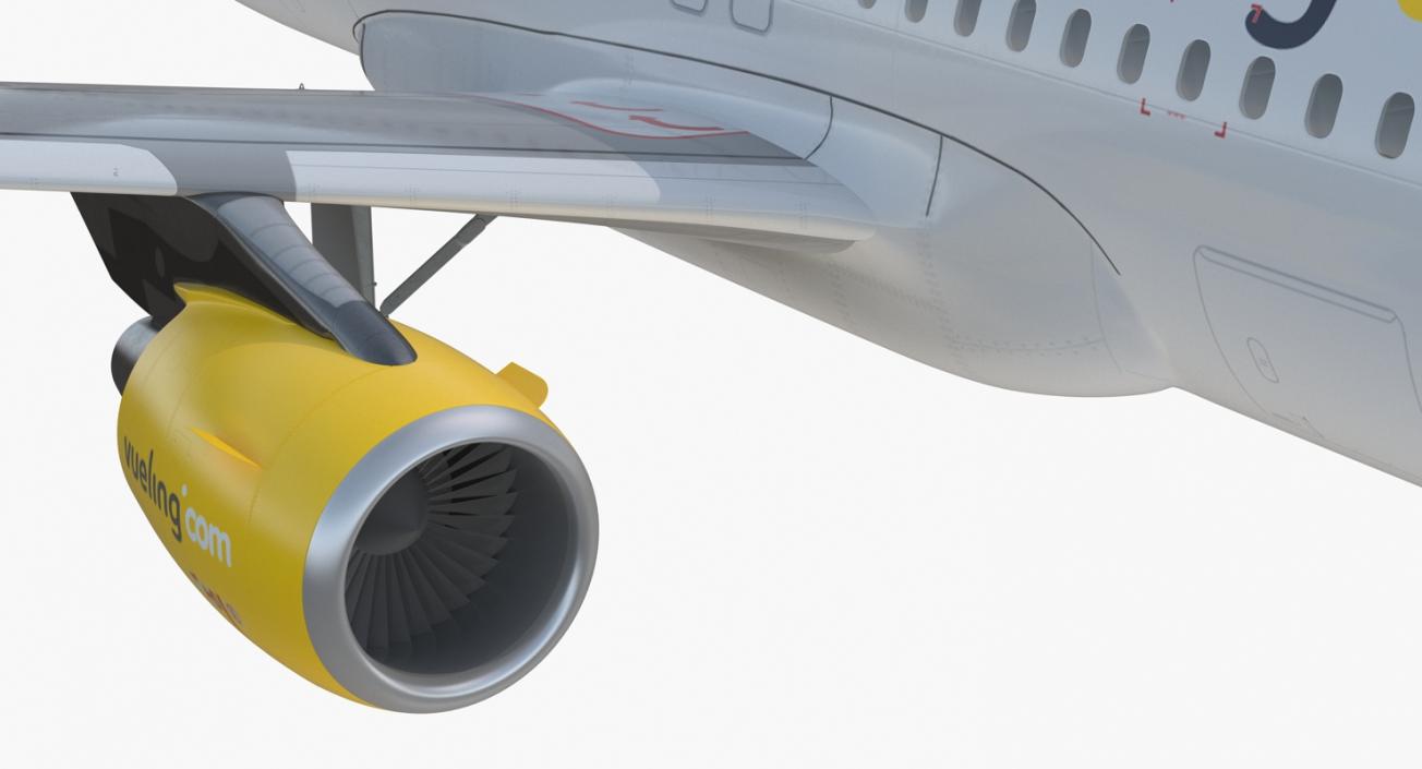 3D model Airbus A320 Vueling Airlines Rigged