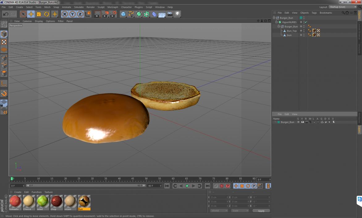 3D model Burger Bun