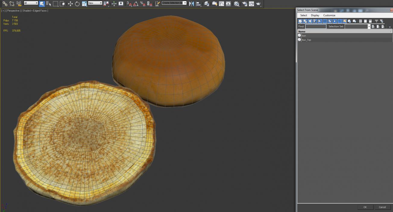 3D model Burger Bun