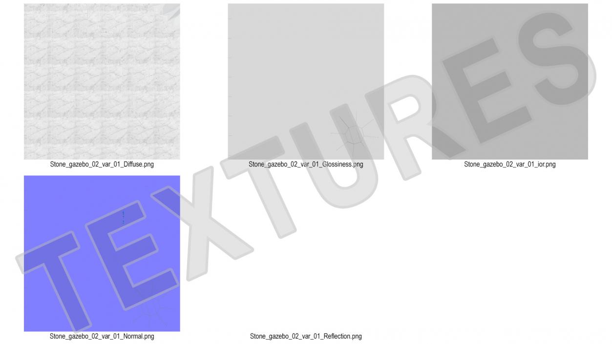 3D Round Marble Balustrade model