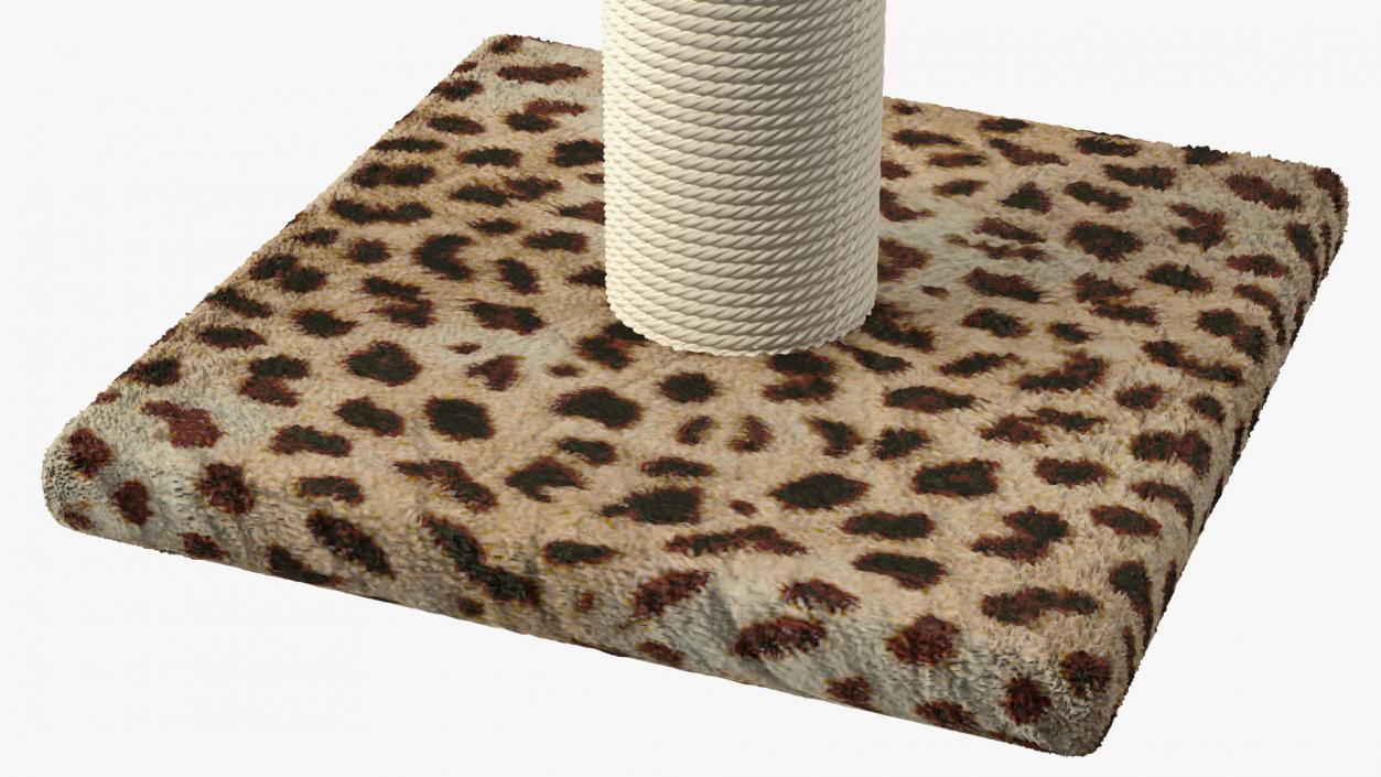 3D Sisal Rope Cat Scratching Post with Ball Spots