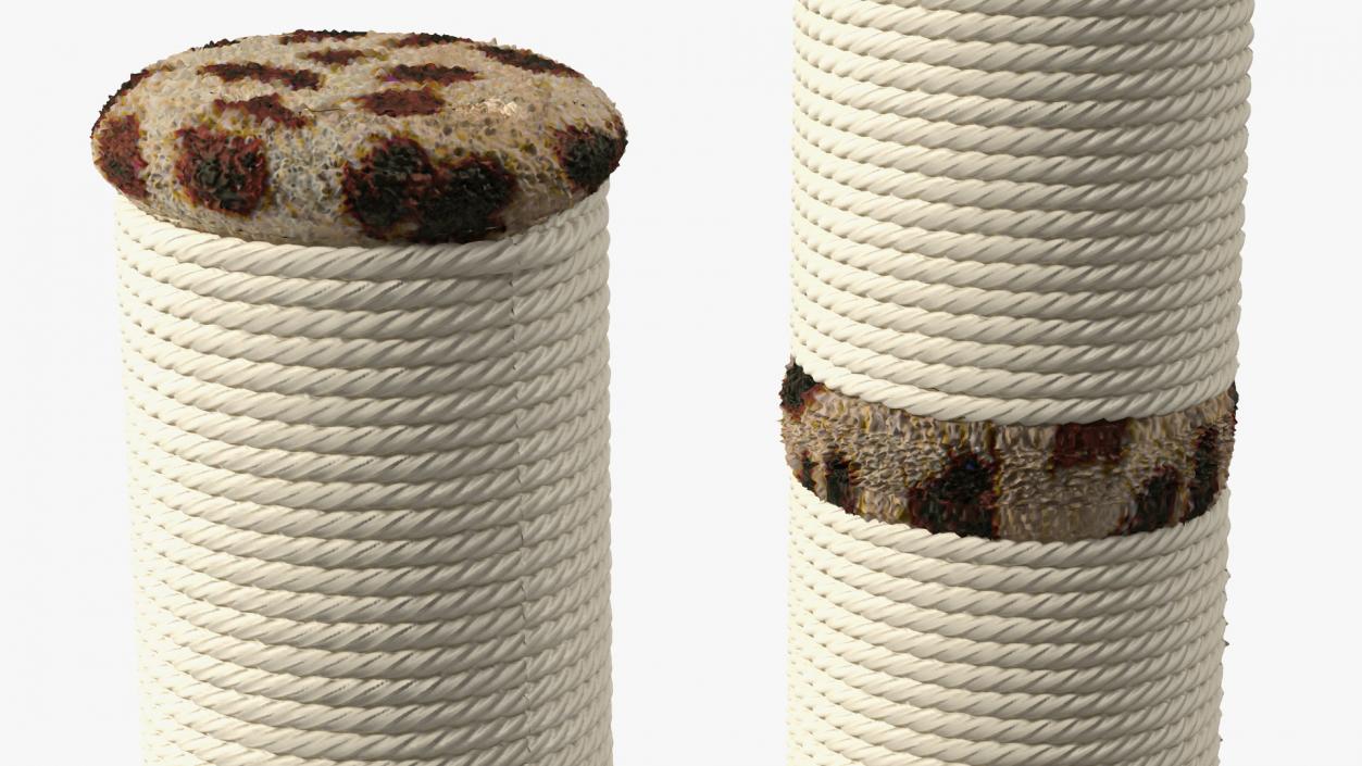 3D Sisal Rope Cat Scratching Post with Ball Spots