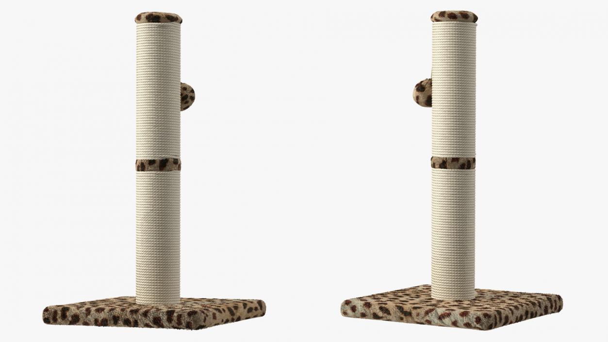 3D Sisal Rope Cat Scratching Post with Ball Spots