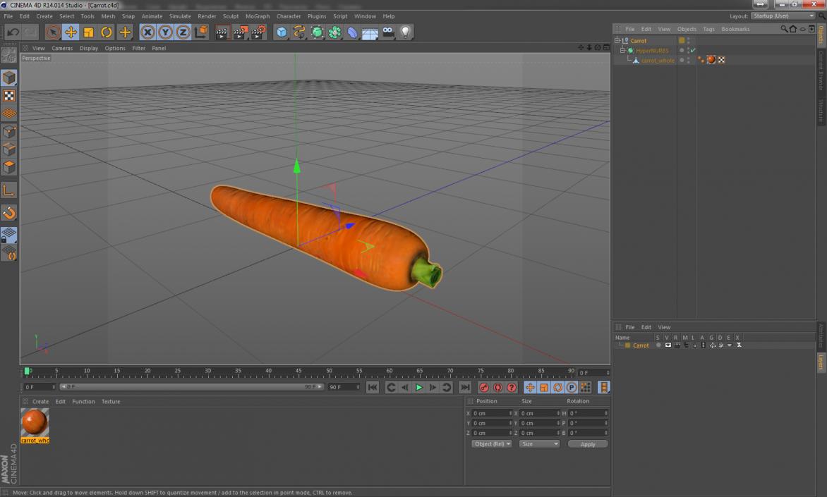 3D model Carrot