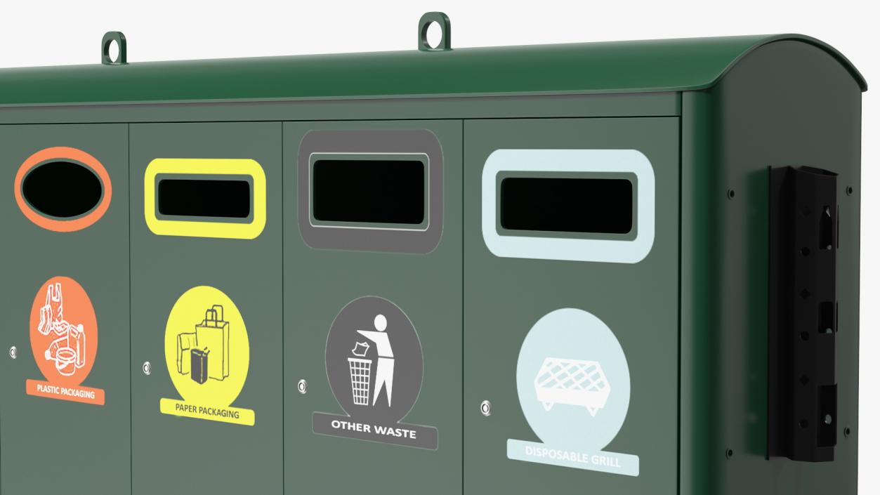 Sort Recycling Bins Collection 2 3D