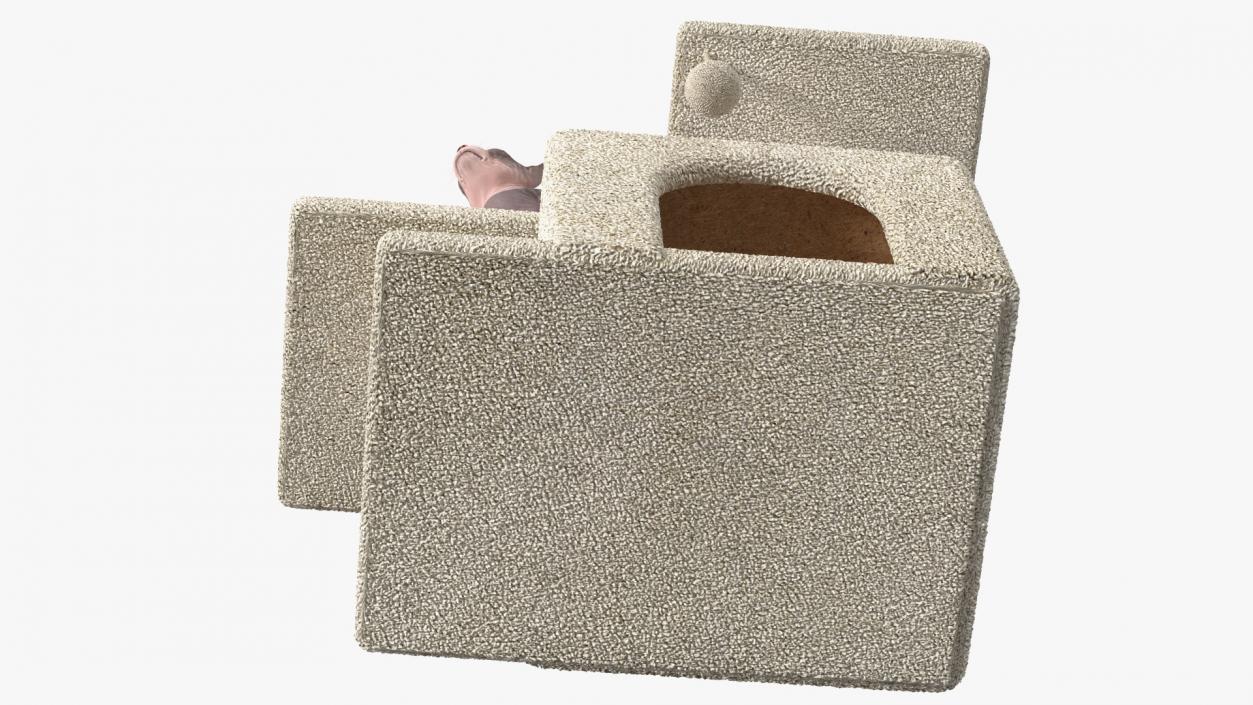 3D model Cat Tree 3-Level with Cat