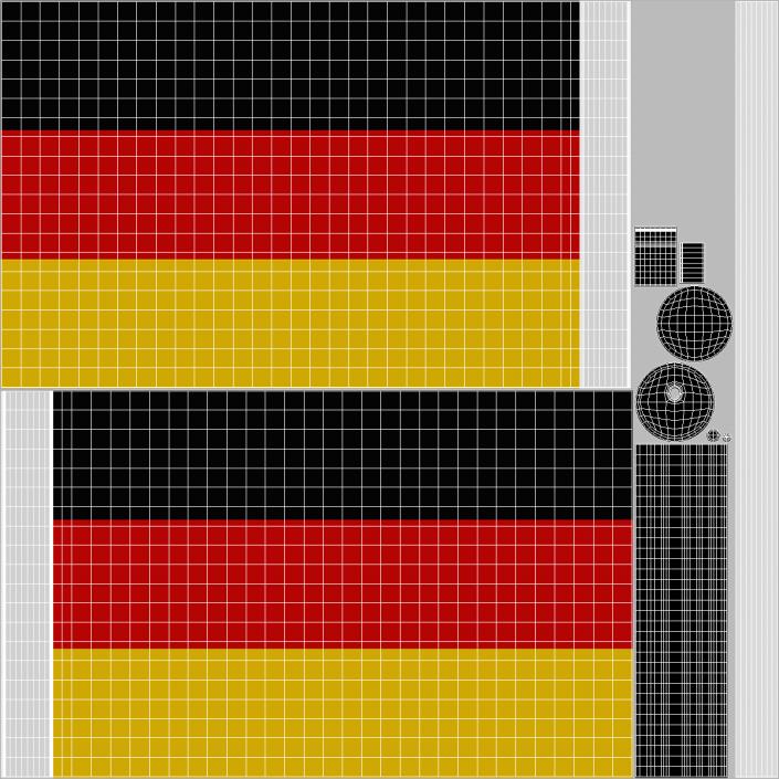 Wall Flag Germany 3D