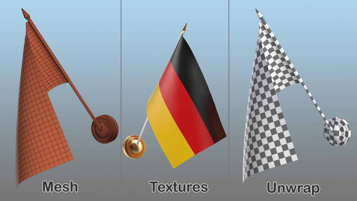 Wall Flag Germany 3D