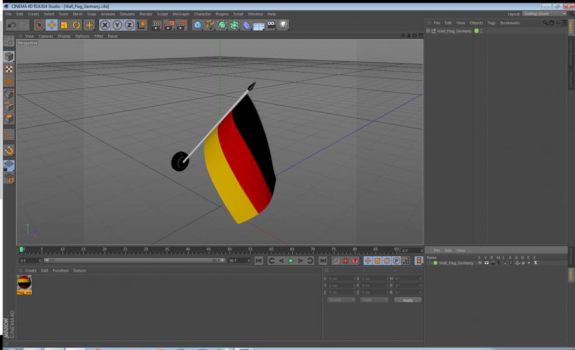 Wall Flag Germany 3D