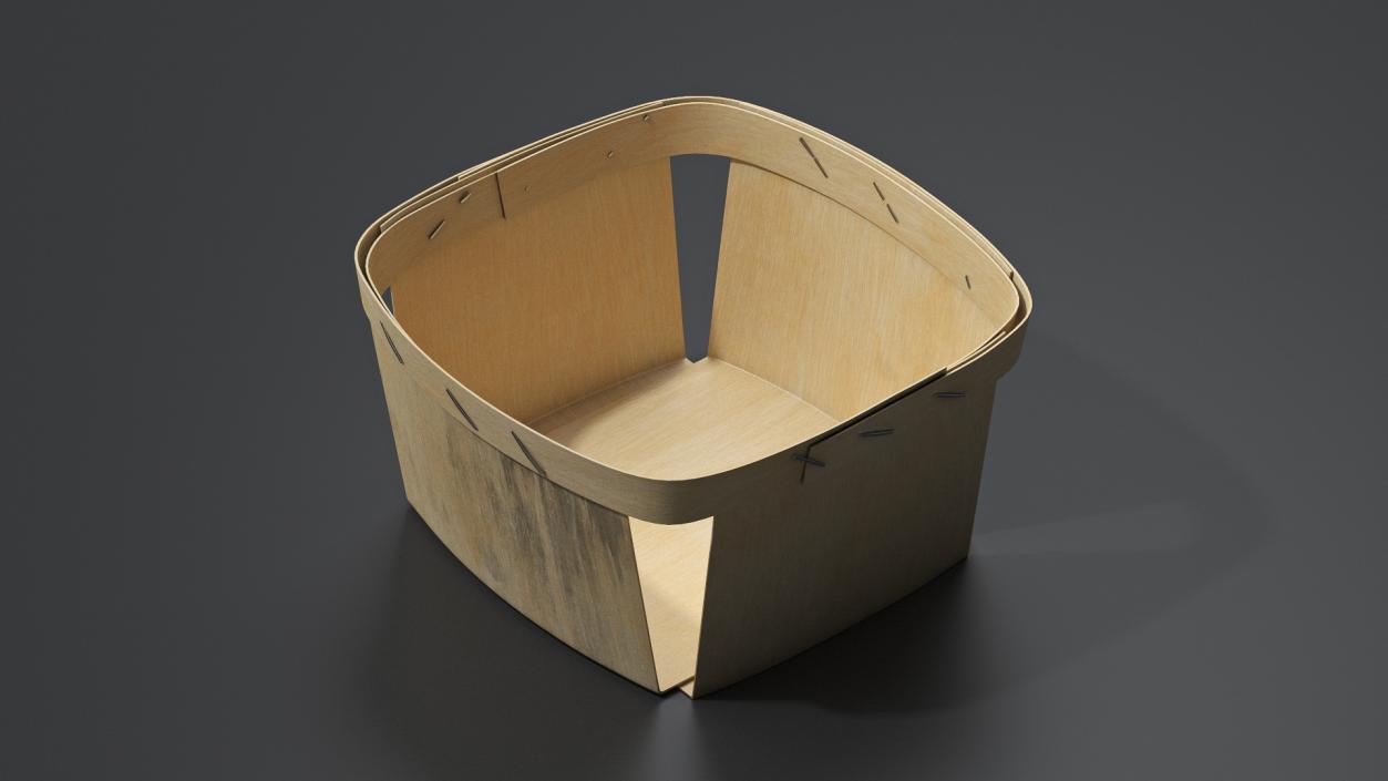 Vented Wooden Box 3D