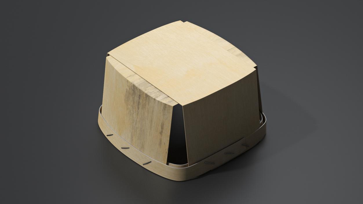 Vented Wooden Box 3D