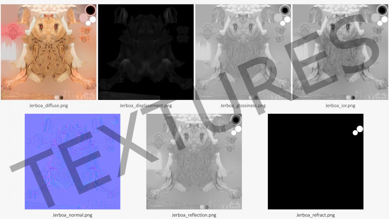 Allactaga Tetradactyla 3D