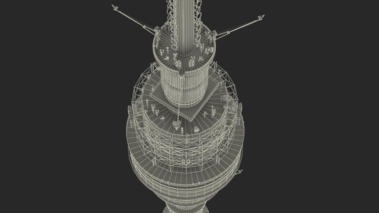 3D model Ostankino Tower