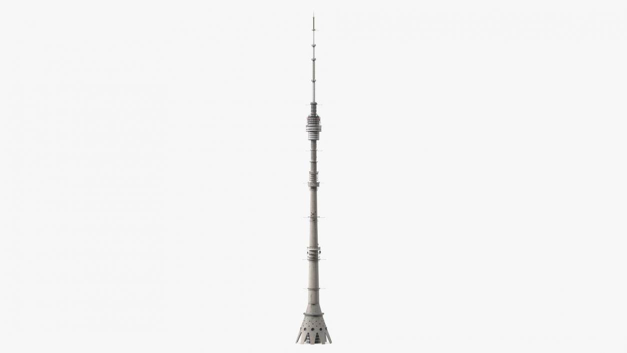 3D model Ostankino Tower