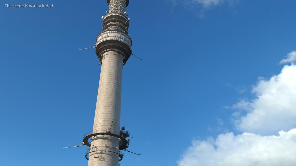 3D model Ostankino Tower