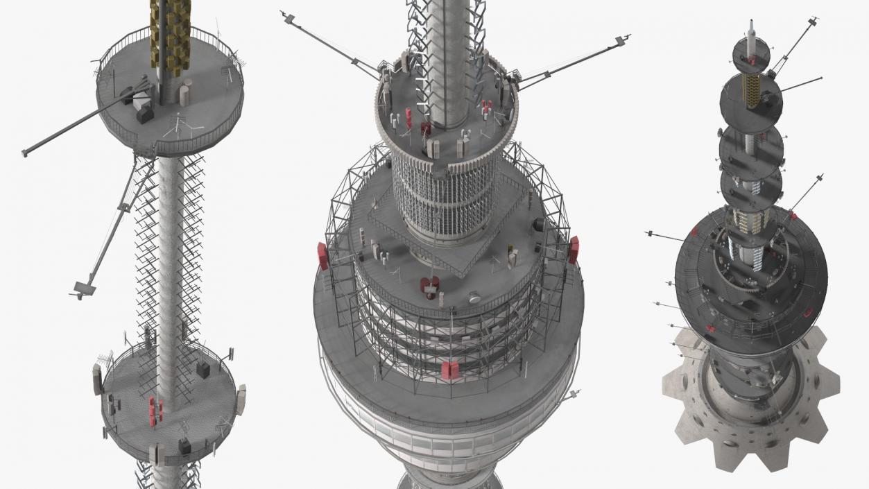 3D model Ostankino Tower