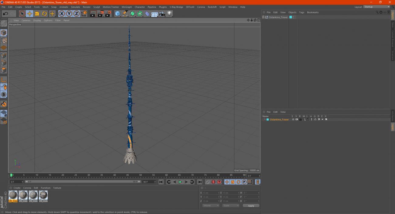 3D model Ostankino Tower