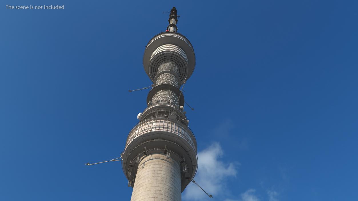 3D model Ostankino Tower