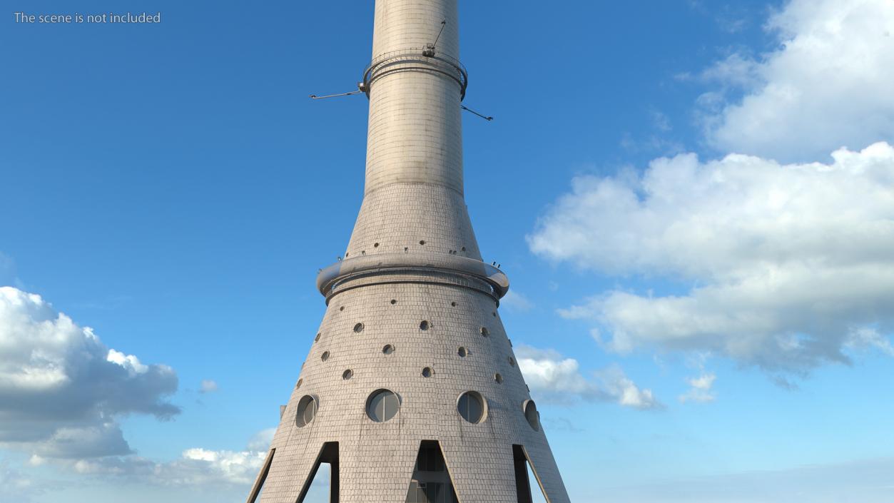 3D model Ostankino Tower