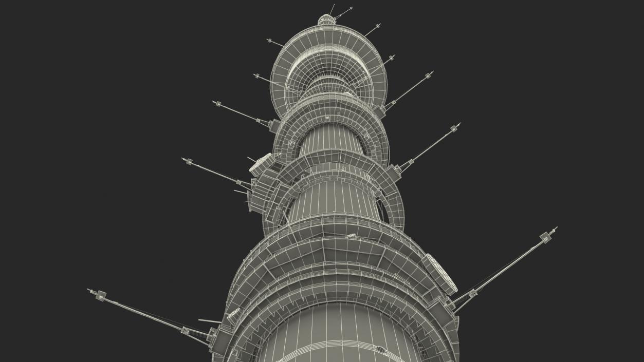 3D model Ostankino Tower