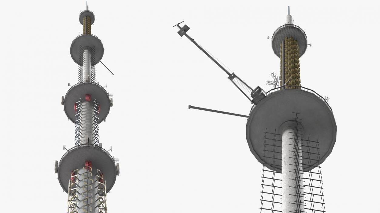 3D model Ostankino Tower