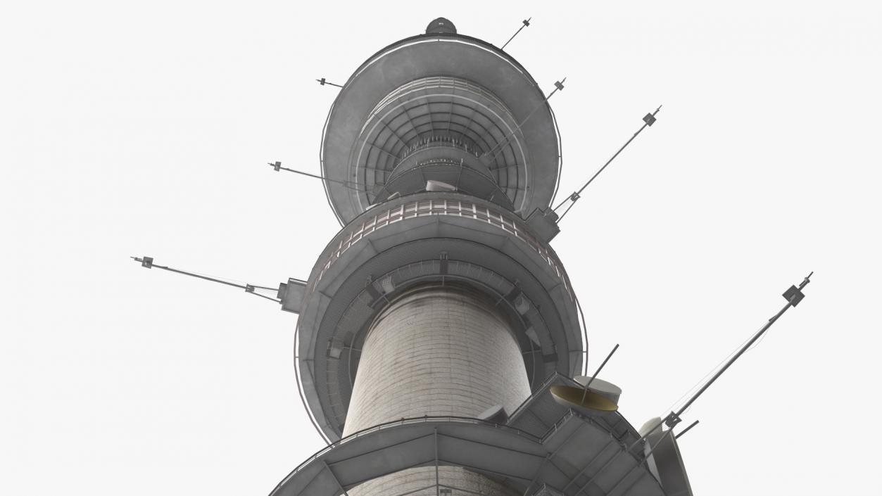 3D model Ostankino Tower