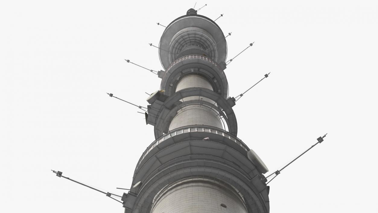 3D model Ostankino Tower