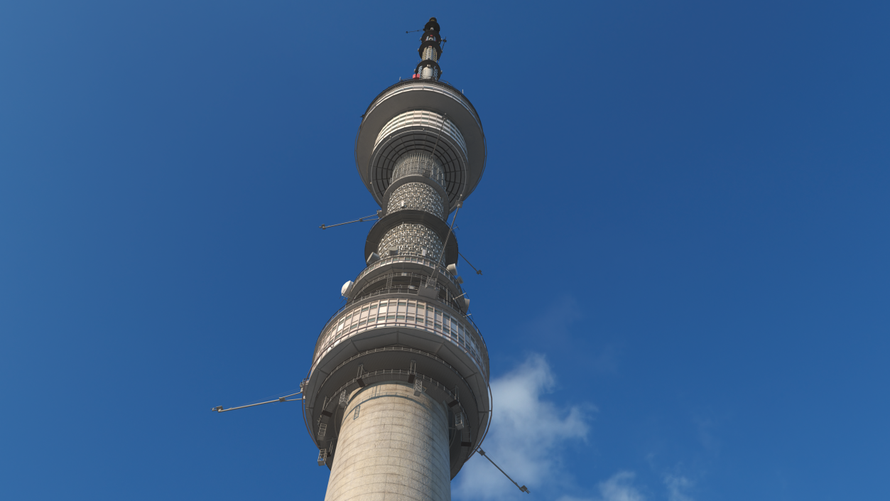 3D model Ostankino Tower