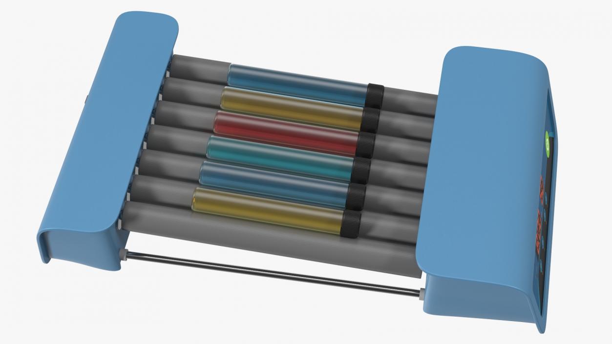 3D Medical Laboratory Tube Roller Mixer Rigged model